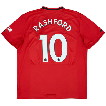2019-20 Manchester United Home Shirt Rashford #10 - 6/10 - (XL)