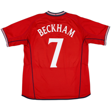2002-04 England Away Shirt Beckham #7 - 5/10 - (L)