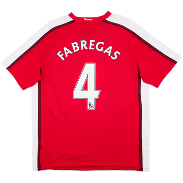 2008-10 Arsenal Home Shirt Fabregas #4 - 8/10 - (L)