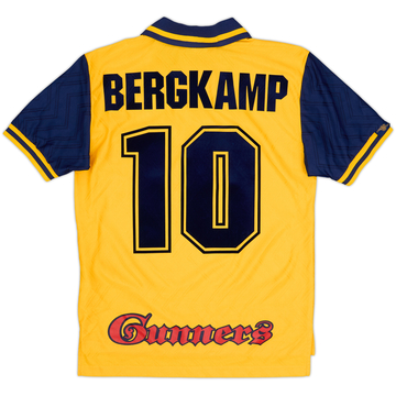 1996-97 Arsenal Away Shirt Bergkamp #10 - 7/10 - (S)