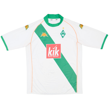 2004-05 Werder Bremen Signed Away Shirt - 8/10 - (L)