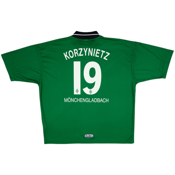 1999-00 Borussia Monchengladbach Away Shirt Korzynietz #19 - 8/10 - (XXL)