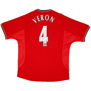 2000-02 Manchester United Home Shirt Veron #4 - 5/10 - (L)