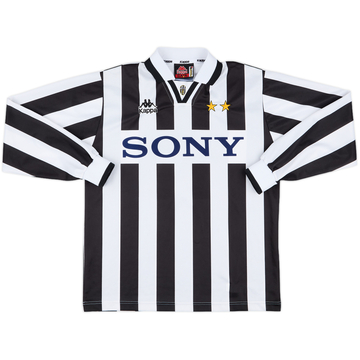 1995-97 Juventus Home L/S Shirt #9 - 8/10 - (S)