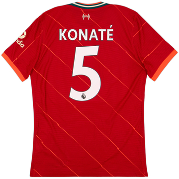 2021-22 Liverpool Authentic Home Shirt Konate #5 - 10/10 - (M)