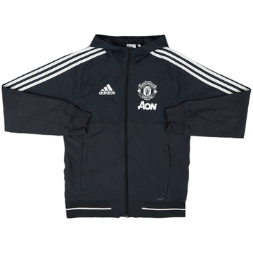 2018-19 Manchester United adidas Hooded Rain Jacket - 8/10 - (XS)