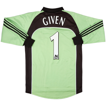 2000-01 Newcastle GK Shirt Given #1 - 6/10 - (S)