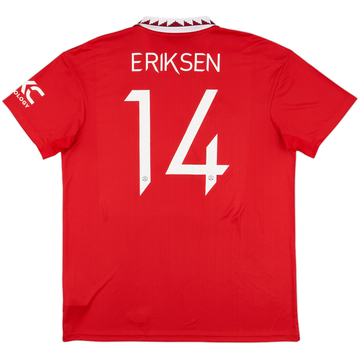 2022-23 Manchester United Home Shirt Eriksen #14 - 10/10 - (XL)