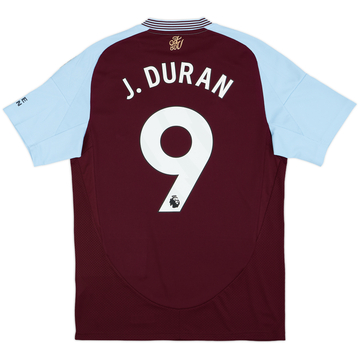 2024-25 Aston Villa Home Shirt J.Duran #9 - 10/10 - (M)