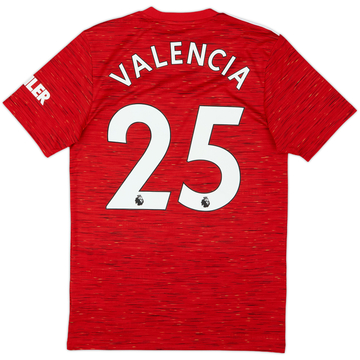 2020-21 Manchester United Home Shirt Valencia #25 - 8/10 - (S)