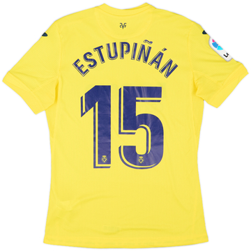 2020-21 Villarreal Home Shirt Estupinan #15 - 8/10 - (S)