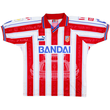 1996-97 Atletico Madrid Home Shirt #9 - 5/10 - (XL)