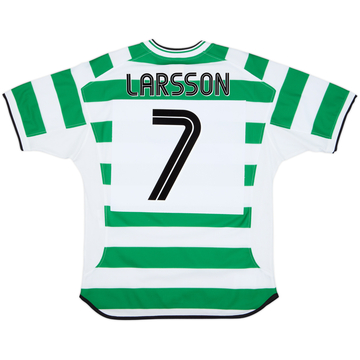 2001-03 Celtic Home Shirt Larsson #7 - 8/10 - (M)