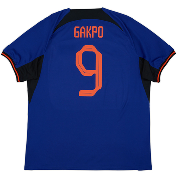 2022-23 Netherlands Away Shirt Gakpo #9 - 10/10 - (XL)