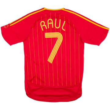2006-08 Spain Home Shirt Raul #7 - 10/10 - (S)