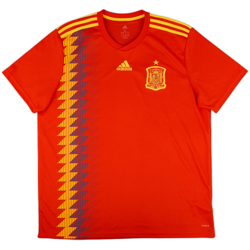 2018-19 Spain Home Shirt - 9/10 - (XL)