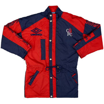 1996-97 Chelsea Umbro Padded Bench Coat - 9/10 - (L.Boys)