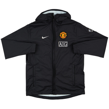 2008-09 Manchester United Nike Hooded Rain Jacket - 9/10 - (S)