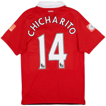2010-11 Manchester United Home Shirt Chicharito #14 - 8/10 - (S)