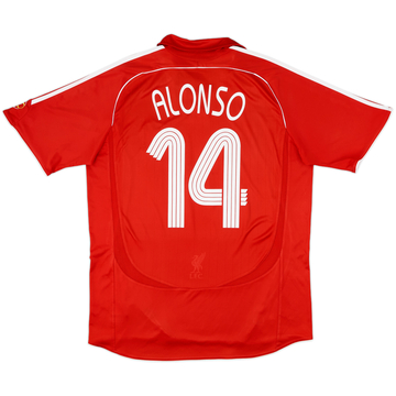 2006-08 Liverpool Home Shirt Alonso #14 - 5/10 - (L)