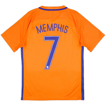 2016 Netherlands Home Shirt Memphis #7 - 8/10 - (S)