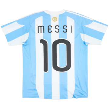 2010-11 Argentina Home Shirt Messi #10 - 7/10 - (XL.Boys)