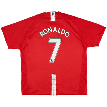 2007-09 Manchester United Home Shirt Ronaldo #7 - 6/10 - (XL)