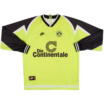 1995-96 Borussia Dortmund Home L/S Shirt - 7/10 - (XL)