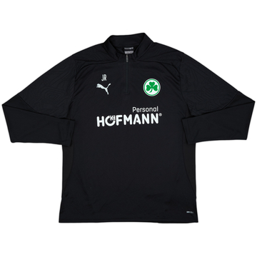 2023-24 Greuther Furth Puma Staff Issue 1/4 Zip Drill Top 'JR' - 8/10 - (L)