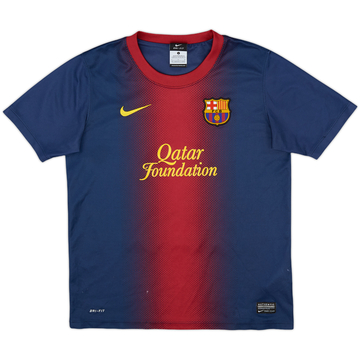 2012-13 Barcelona Basic Home Shirt - 8/10 - (L.Boys)