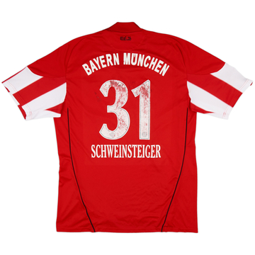 2010-11 Bayern Munich Home Shirt Schweinsteiger #31 - 4/10 - (L)