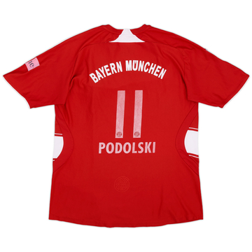 2007-08 Bayern Munich Home Shirt Podolski #11 - 4/10 - (S)