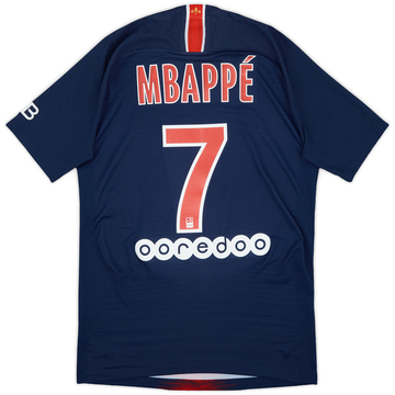 2018-19 Paris Saint-Germain Authentic Home Shirt Mbappé #7 - 9/10 - (S)
