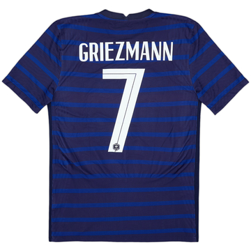 2020-21 France Authentic Home Shirt Griezmann #7 - 9/10 - (S)
