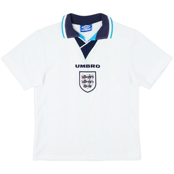 1995-97 England Home Shirt - 6/10 - (M.Boys)