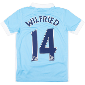 2015-16 Manchester City Home Shirt Wilfried #14 - 8/10 - (S.Boys)