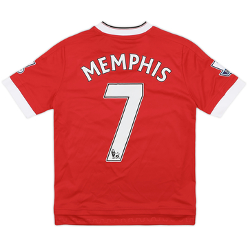 2015-16 Manchester United Home Shirt Memphis #7 - 8/10 - (M.Boys)