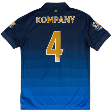 2014-15 Manchester City Away Shirt Kompany #4 (M)