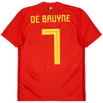 2018-19 Belgium Home Shirt De Bruyne #7 - 6/10 - (S)