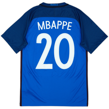 2016-17 France Home Shirt Mbappe #20 - 10/10 - (S)