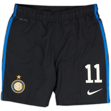 2011-12 Inter Milan Home Shorts #11 - 9/10 - (M.Boys)