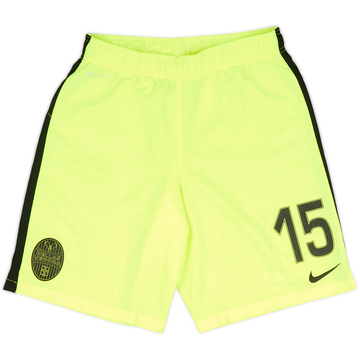 Pantalones cortos de la tercera equipación Player Issue del Hellas Verona 2015-16 #15 - 9/10 - (M)