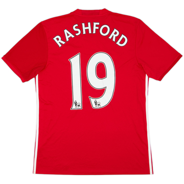 2016-17 Manchester United Home Shirt Rashford #19 - 5/10 - (M)