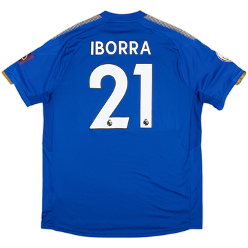 2017-18 Leicester Home Shirt Iborra #21 - 8/10 - (XL)