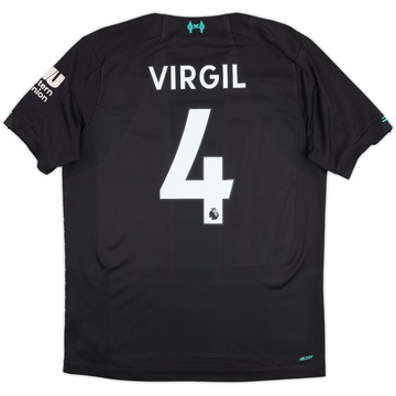 2019-20 Liverpool Third Shirt Virgil #4 - 7/10 - (M)
