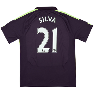 2014-15 Manchester City Away Shirt Silva #21 - 6/10 - (L)