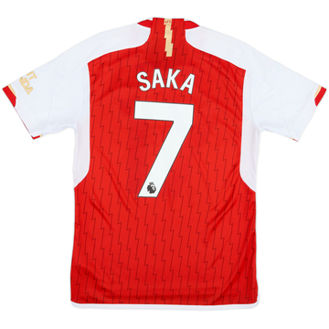 2023-24 Arsenal Home Shirt Saka #7 - 3/10 - (M)