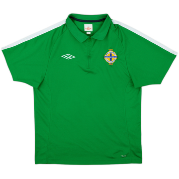 2012-13 Northern Ireland Umbro 1/4 Zip Polo Shirt - 8/10 - (M)