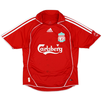 2006-08 Liverpool Home Shirt - 6/10 - (L.Boys)