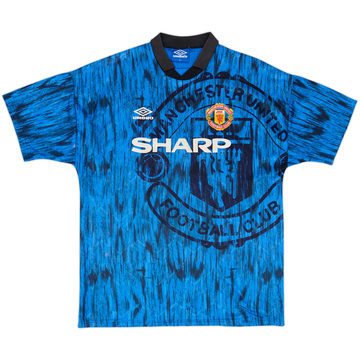 1992-93 Manchester United Away Shirt - 8/10 - (XL)